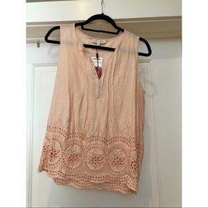 Light Pink Linen Tank